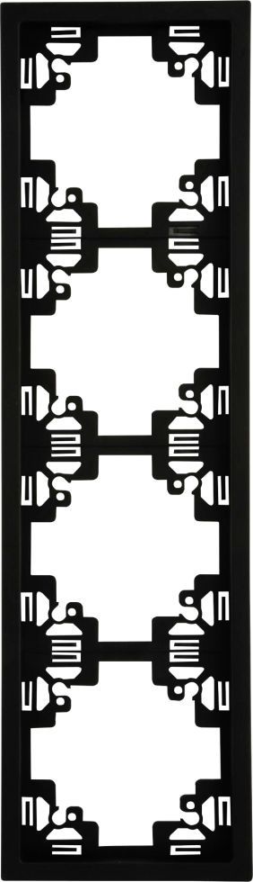 Unitec Abdeckrahmen 4-fach anthrazit, Serie Sao Paulo von Unitec Elektro