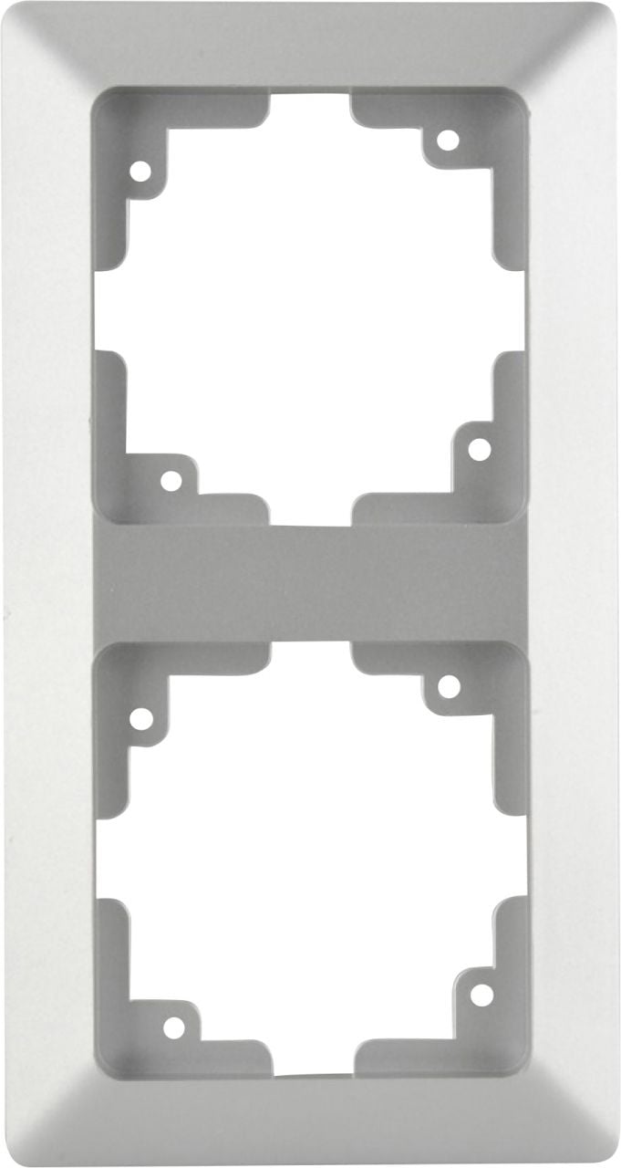 Unitec Abdeckrahmen LeMans 2-fach Serie 603 silber von Unitec Elektro