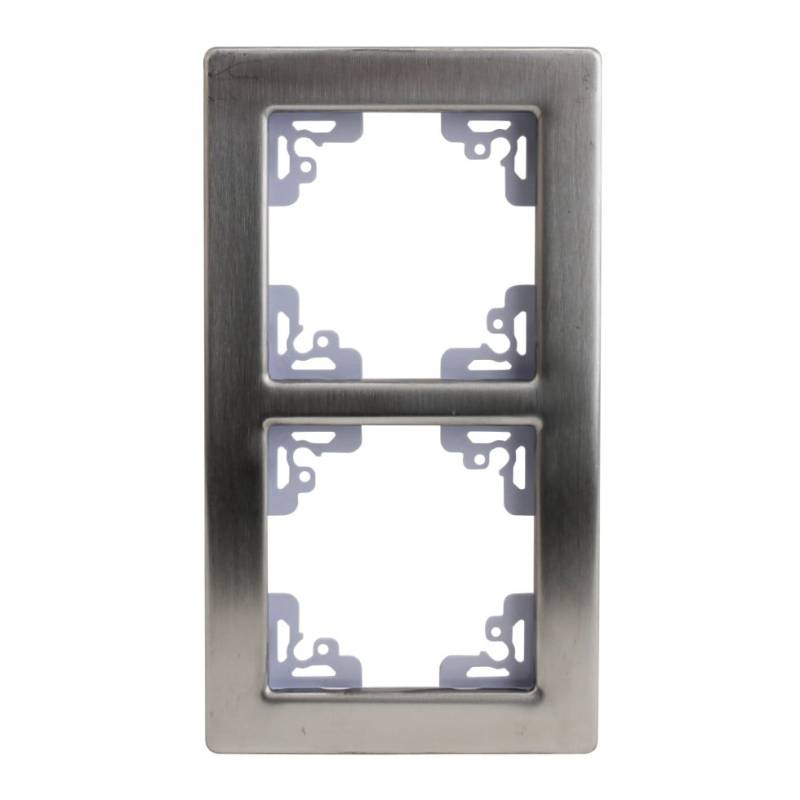 Unitec Abdeckrahmen Melbourne 2-fach aluminium Unitec Abdeckrahmen Melbourne 2-fach aluminium von Unitec Elektro