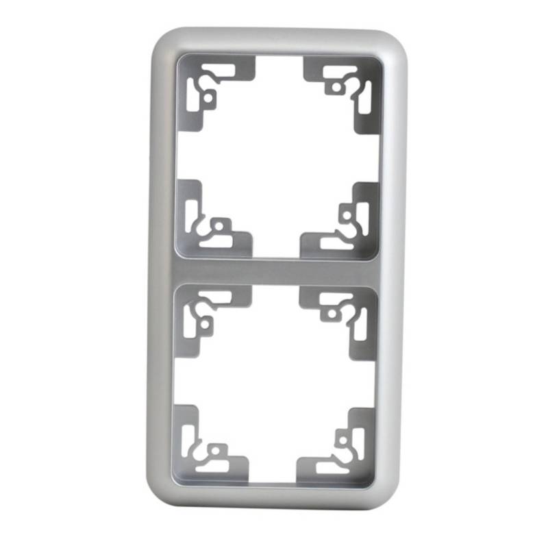 Unitec Abdeckrahmen Montreal 2-fach S503 silber Unitec Abdeckrahmen Montreal 2-fach S503 silber von Unitec Elektro