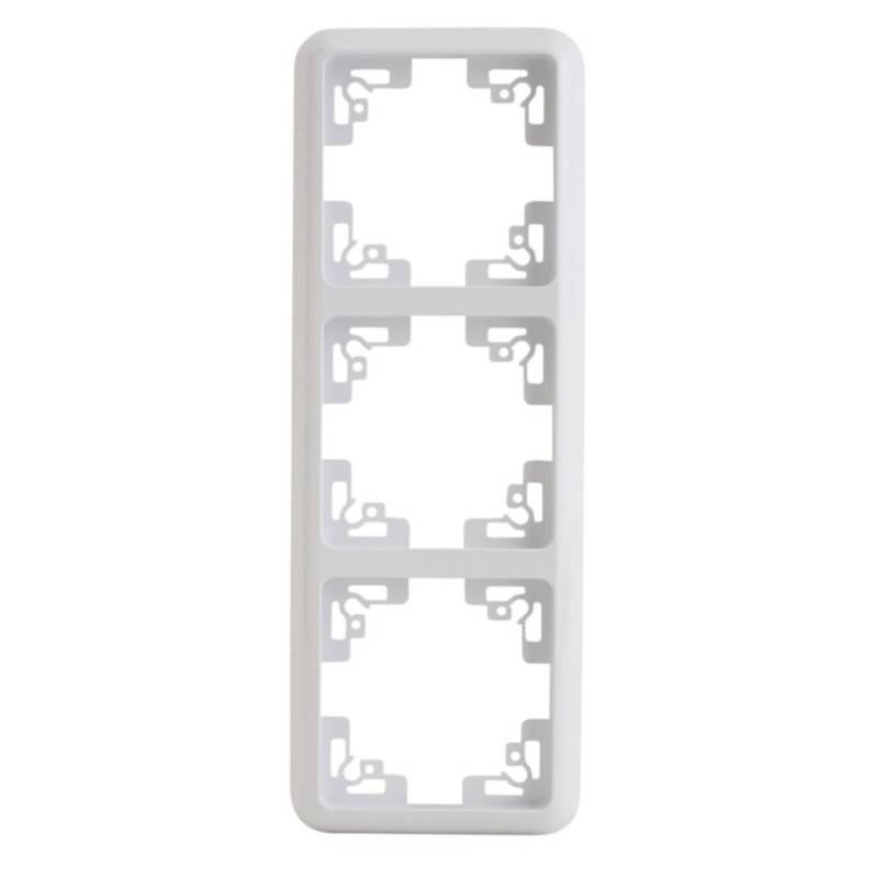 Unitec Abdeckrahmen Montreal 3-fach S502 ultraweiß von Unitec Elektro