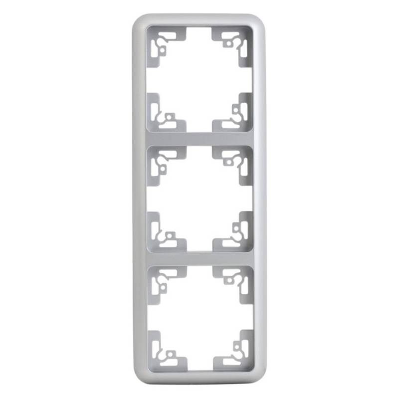 Unitec Abdeckrahmen Montreal 3-fach S503 silber Unitec Abdeckrahmen Montreal 3-fach S503 silber von Unitec Elektro