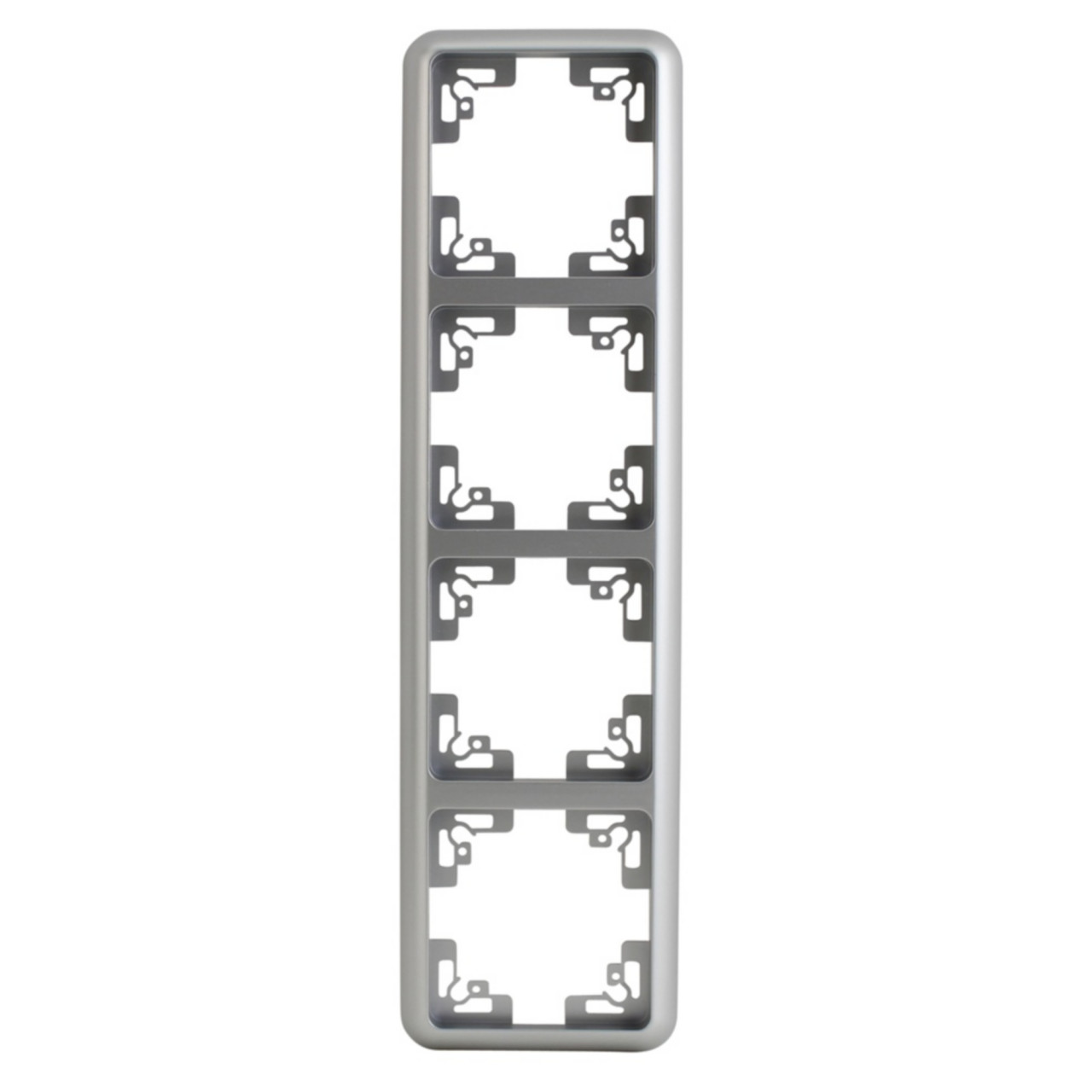 Unitec Abdeckrahmen Montreal 4-fach S503 silber Unitec Abdeckrahmen Montreal 4-fach S503 silber von Unitec Elektro