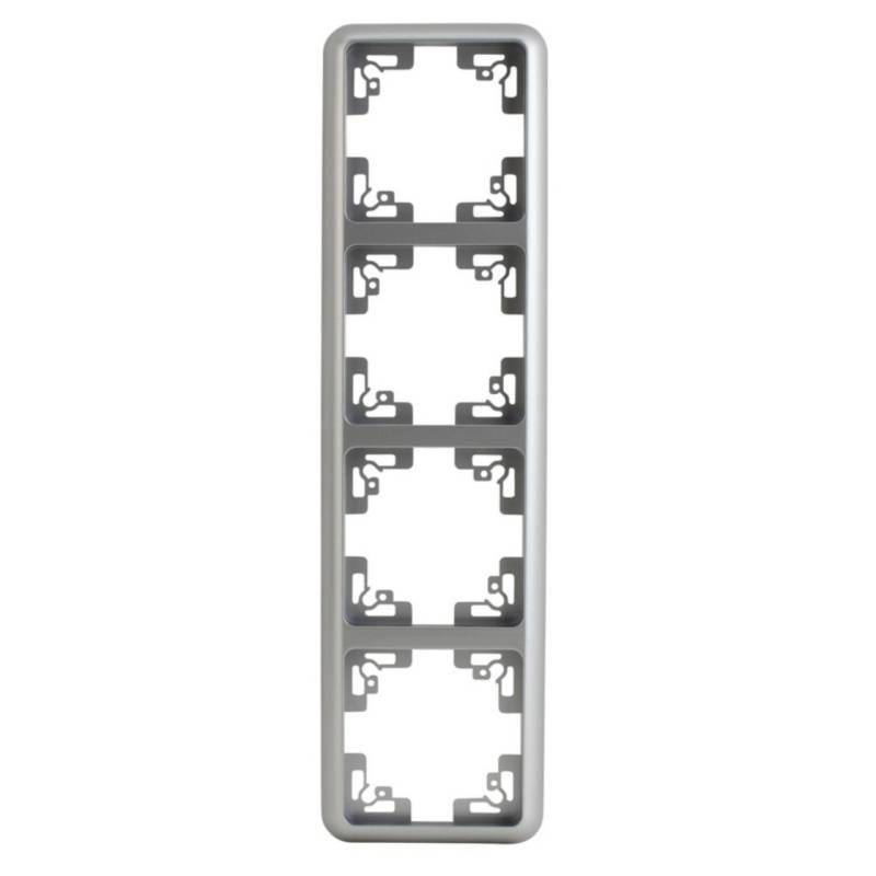 Unitec Abdeckrahmen Montreal 4-fach S503 silber Unitec Abdeckrahmen Montreal 4-fach S503 silber von Unitec Elektro