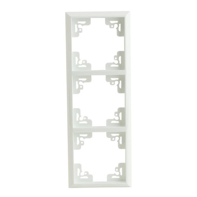 Unitec Abdeckrahmen Valencia 3-fach alpinweiß von Unitec Elektro