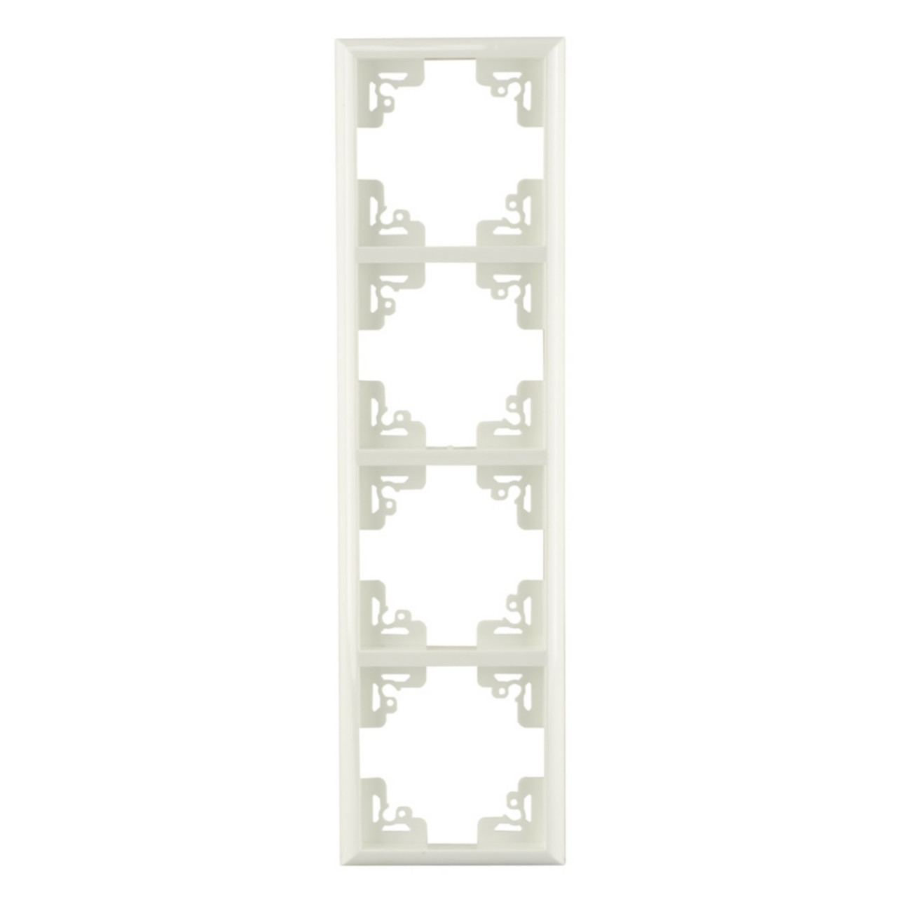Unitec Abdeckrahmen Valencia 4-fach S801 alpinweiß von Unitec Elektro