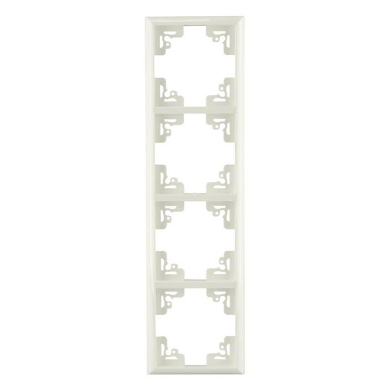 Unitec Abdeckrahmen Valencia 4-fach S801 alpinweiß Unitec Abdeckrahmen Valencia 4-fach S801 alpinweiß von Unitec Elektro