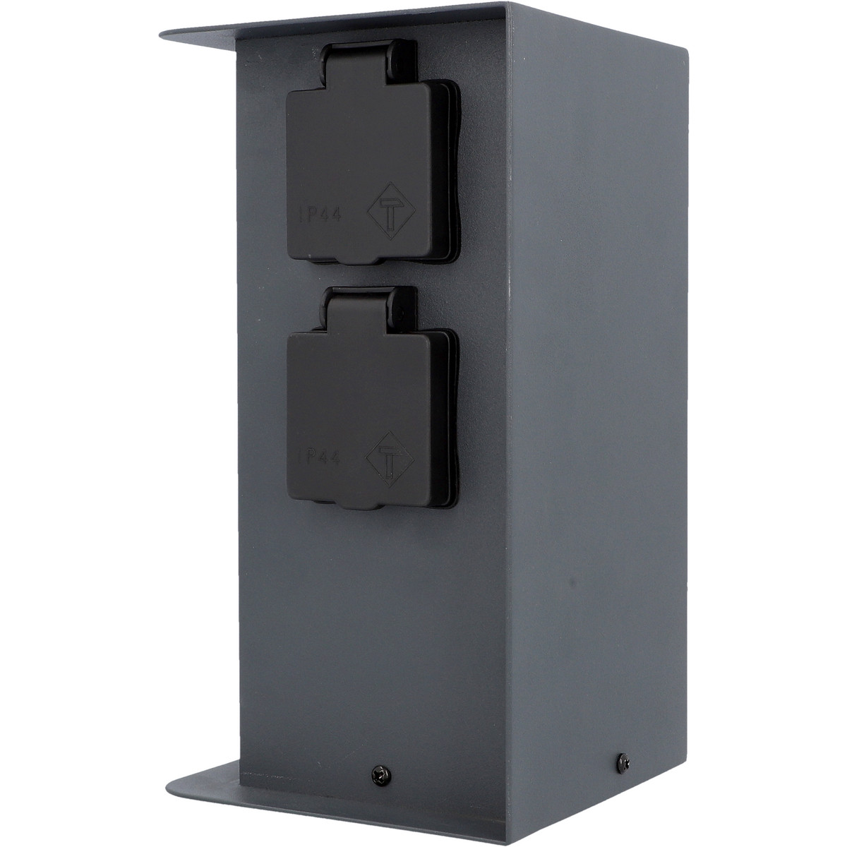 Unitec Gartensäule mit 4 Schutzkontakt-Steckdosen schwarz von Unitec Elektro