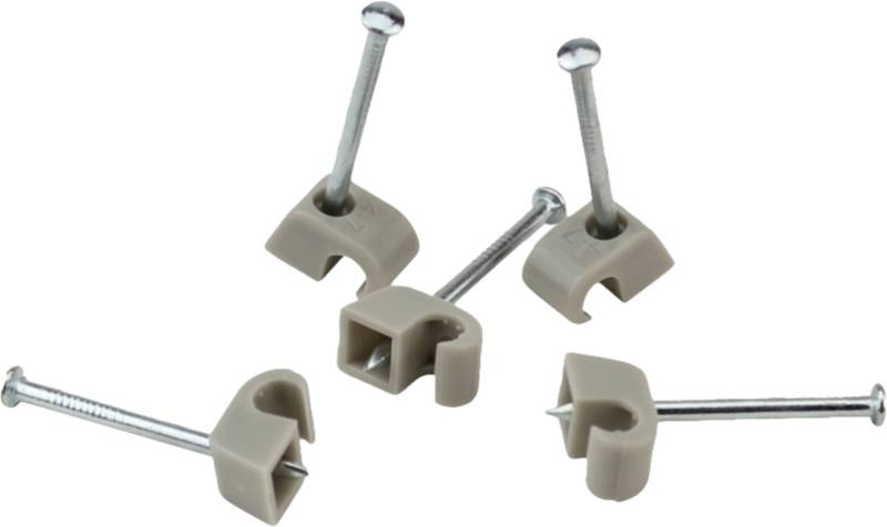 Unitec Nagelschellen Express 4-7 mm mit 30 mm Stahlnagel grau 250 Stück von Unitec Elektro