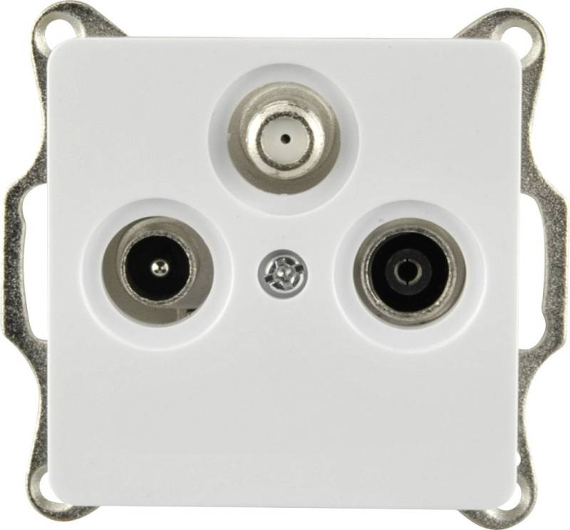 Unitec SAT- Antennensteckdose Genua ultraweiß Unitec SAT- Antennensteckdose Genua ultraweiß von Unitec Elektro