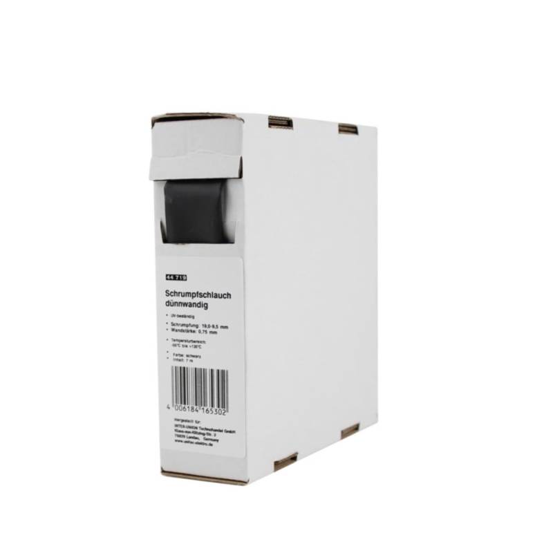 Unitec Schrumpfschlauch Abrollbox Ø 19-9,5 mm Meterware schwarz Unitec Schrumpfschlauch Abrollbox Ø 19-9,5 mm Meterware schwarz von Unitec Elektro