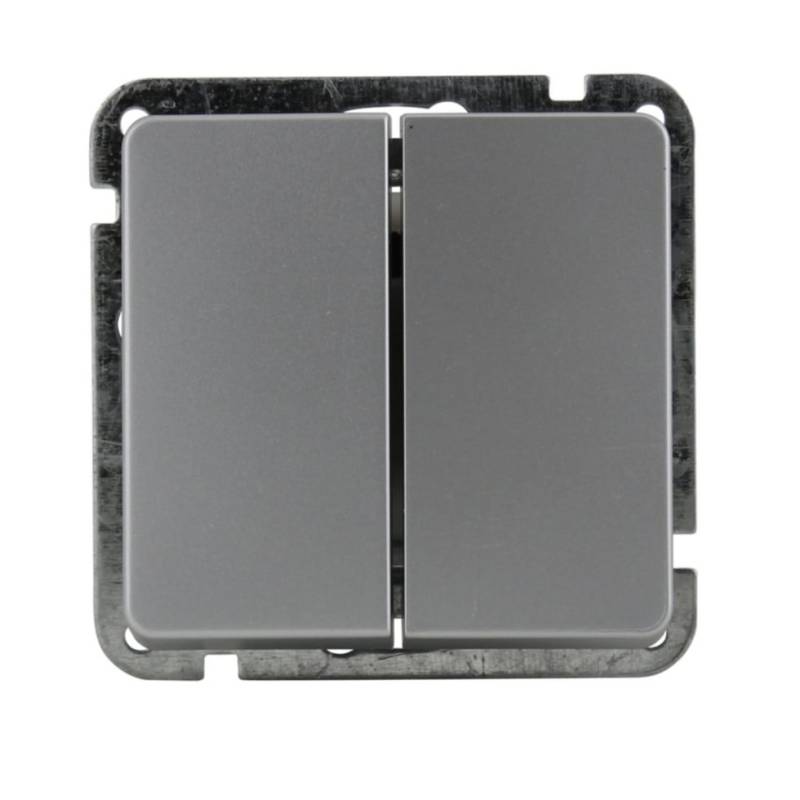 Unitec Serienschalter Montreal S503 silber von Unitec Elektro