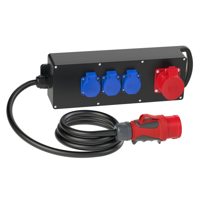 Unitec Stromstation Steyregg mit 3x Steckdose & 1x CEE Steckdose 2 m von Unitec Elektro