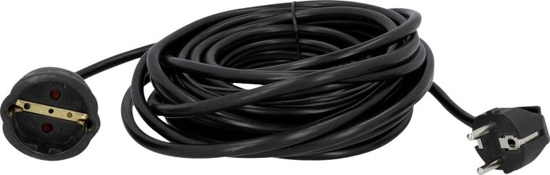 Unitec Verlängerungskabel Innen 10 Meter H05VV-F 3G1,5 ,schwarz von Unitec Elektro