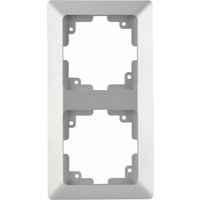 Unitec - Abdeckrahmen LeMans 2-fach Serie 603 silber Rahmen Blende von Unitec