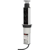 Unitec - Einbausteckdosenleiste 3-fach 2m mit 2 x usb Tower, silber Steckdosenleisten Unitec - Einbausteckdosenleiste 3-fach 2m mit 2 x usb Tower, silber Steckdosenleisten von Unitec