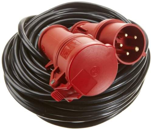 UNITEC 40582 CEE - Verlängerung, 5-polig, Kunststoffleitung H05VV - F 5G 1.5 mm² von Unitec