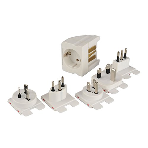 UNITEC 41463 Welt-Reisestecker mit Zusatzsicherung von Unitec