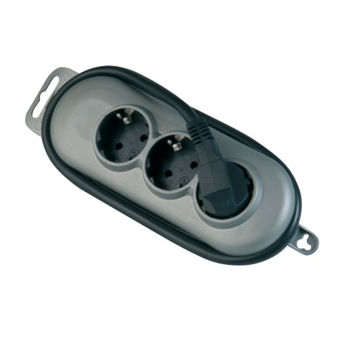 UNITEC SILVER-LINE Tischsteckdose, 3-f;2.0m,1.5mm² von Unitec