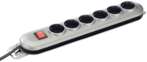 UNITEC Silver - Line Steckdosenleiste 6-fach mit Schalter von Unitec