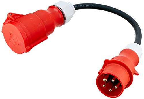 UNITEC CEE Adapterleitung, 16/32A 0.5 m Kabel, H07RN-F5G2.5qmm von Unitec