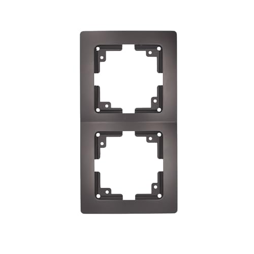 UNITEC Abdeckrahmen 2-fach Monaco anthrazit, 1 Stück von Unitec