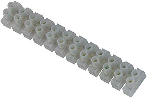 UNITEC Lüsterklemme 10 Stück | 12 polig | bis 380 Volt einsetzbar | 1,5-2,5 mm² | transparent von Unitec