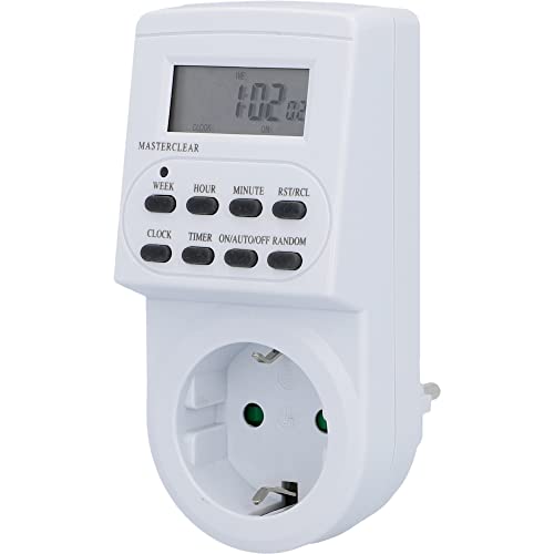 UNITEC Wochenzeitschaltuhr digital | für den Innenbereich | Tages- und Wochenprogrammierung | LCD-Anzeige | weiß von Unitec