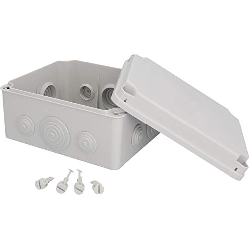 UNITEC Aufputz-Abzweigkasten, Abzweigdose, Installationsgehäuse, 175 x 151 x 95 mm, Spritzwasser- und Staubschutz nach IP 65, schraubbarer Deckel , 175x151x95mm, grau UNITEC Aufputz-Abzweigkasten, Abzweigdose, Installationsgehäuse, 175 x 151 x 95 mm, Spritzwasser- und Staubschutz nach IP 65, schraubbarer Deckel , 175x151x95mm, grau von Unitec