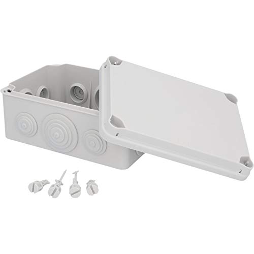 UNITEC Aufputz-Abzweigkasten, Abzweigdose, Installationsgehäuse, 130x176x76 mm, Spritzwasser- und Staubschutz nach IP 65, schraubbarer Deckel UNITEC Aufputz-Abzweigkasten, Abzweigdose, Installationsgehäuse, 130x176x76 mm, Spritzwasser- und Staubschutz nach IP 65, schraubbarer Deckel von Unitec