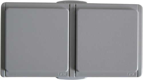 UNITEC 45465L Steckdose 2-Fach Aufputz lose Aquarius FR, grau UNITEC 45465L Steckdose 2-Fach Aufputz lose Aquarius FR, grau von Unitec