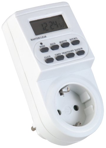 Unitec 46401 Digitale Zeitschaltuhr Innen-Bereich, Tages- und Wochenprogrammierung, LCD Anzeige,230 Volt, Steckdose, weiß Unitec 46401 Digitale Zeitschaltuhr Innen-Bereich, Tages- und Wochenprogrammierung, LCD Anzeige,230 Volt, Steckdose, weiß von Unitec
