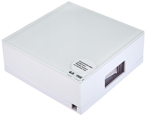 UNITEC Zweiklang-Gong Luna, Glasplatte, fest verdrahtet, 83dB, 8 bis 12 V Wechselstrom oder 9V-Blockade, weiß UNITEC Zweiklang-Gong Luna, Glasplatte, fest verdrahtet, 83dB, 8 bis 12 V Wechselstrom oder 9V-Blockade, weiß von Unitec