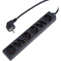 Unitec - 8-Fach Mehrfachsteckdose 1,4m Schwarz von Unitec