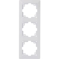 Unitec Abdeckrahmen 3-fach LeMans ultraweiß Abdeckrahmen von Unitec