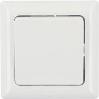 Aus- und Wechselschalter Genua mit Rahmen ultraweiß Schalter - Unitec von Unitec
