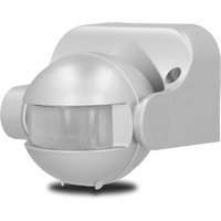 Unitec Bewegungsmelder silber für bis zu 1200 Watt, 180 Grad, IP44 von Unitec
