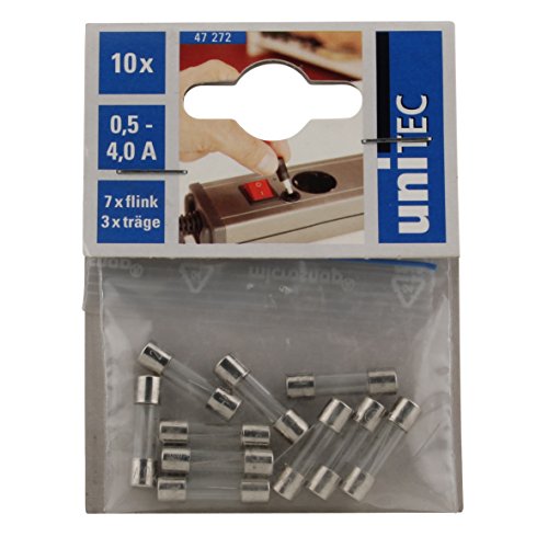 UNITEC Feinsicherung-Set 250 V, 5 x 20 mm von Unitec