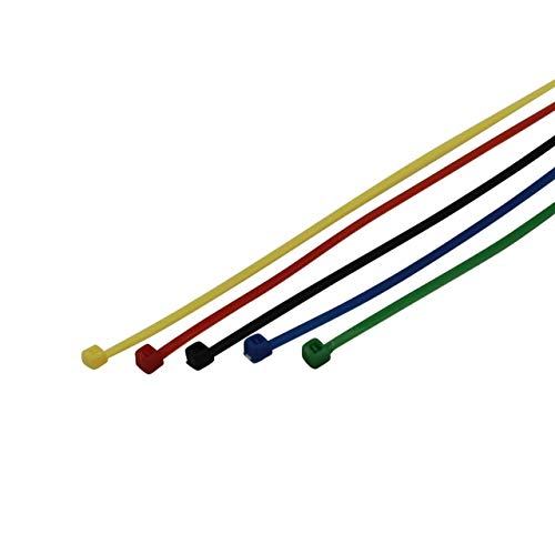 UNITEC Kabelbinder-Set 150x2,5mm farbig Sortiert 50x, 50 Stück von Unitec