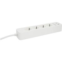 Unitec Steckdosenleiste 4-fach 1,8 m Wifi weiß, steuerbar mit Google Steckdosenleisten von Unitec