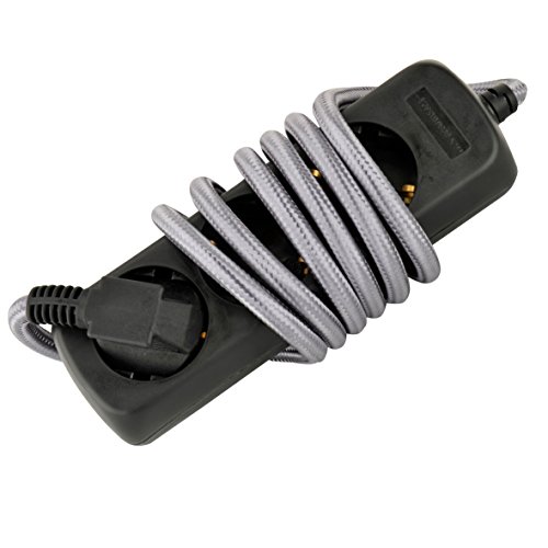 UNITEC TSD 3fach 1,4m Textilkabel grau/schwarz UNITEC TSD 3fach 1,4m Textilkabel grau/schwarz von Unitec