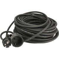 Unitec - Verlängerungskabel Außen 20 Meter H05RR-F3G1,5, schwarz Verlängerungskabel von Unitec
