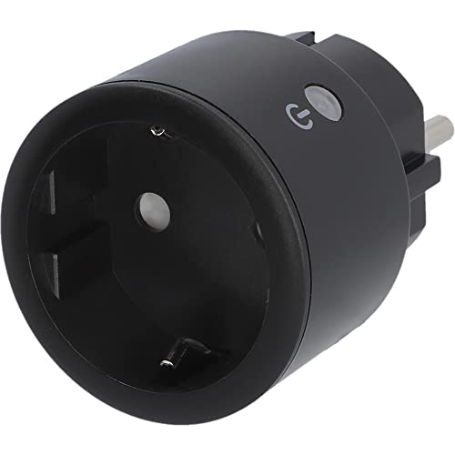 UNITEC WIFI Zwischenstecker Indoor, WLAN Smart Steckdose, mit Timer und Zeitschaltuhr, Sprachsteuerung und App, IP20, 1 Stück, Schwarz von Unitec