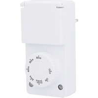 Zeitschaltuhr Countdown- und Dämmerungsfunktion weiß mechanisch, weiß, IP44 Zeitschaltuhren von Unitec