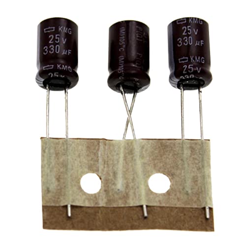 Elko Kondensator 20x radial 330µF 25V | Elektrolytkondensator bis zu 105°C | 330uF Electrolytic Capacitor from United Chemi-Con von United Chemi-Con
