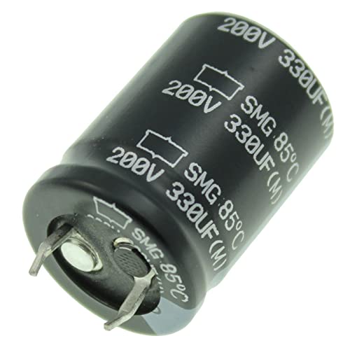 Elko Kondensator 5x radial 330µF 200V | Snap-In Elektrolytkondensator bis zu 85°C | 330uF Electrolytic Capacitor from United Chemi-Con von United Chemi-Con