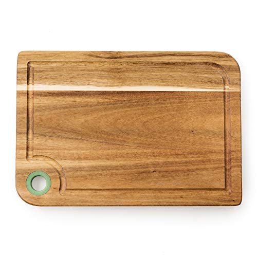 UNITED COLORS OF BENETTON. BE-0288 CUTTING BOARD 33X23X1.5CM ACACIA WOOD GREEN RAINBOW BE Schneidebrett, Braun von United Colors of Benetton