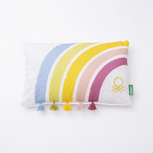 UNITED COLORS OF BENETTON. Kissen 30 x 50 cm C/Fransen Rainbow Kids be von United Colors of Benetton