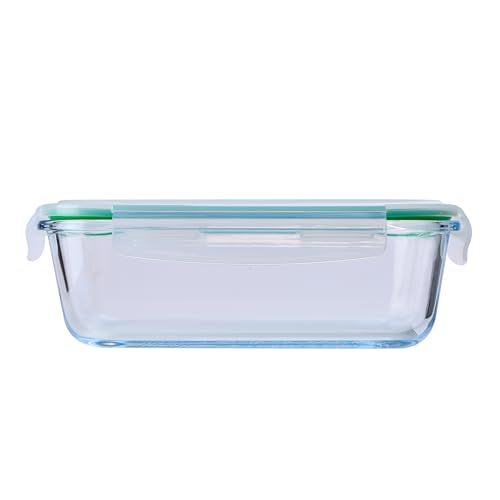 United Colors of Benetton Lunchbox aus Kunststoff, 690 ml Casa Benetton – Luftdicht, rechteckig, 1,5 l, Borosilikatglas, Glas, Blau, Rectangular von United Colors of Benetton