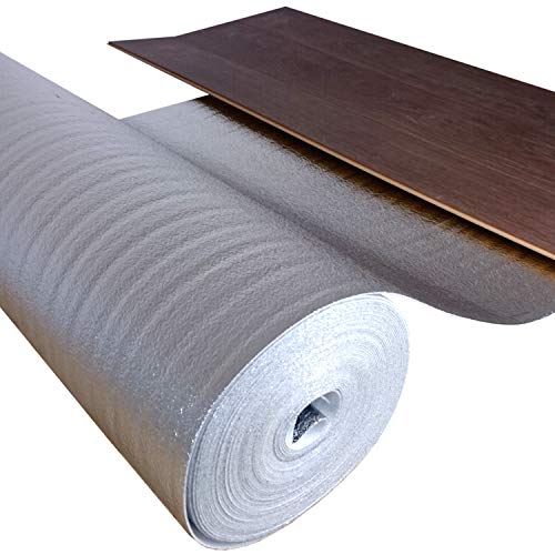 uficell® Trittschalldämmung ALU - PE-Schaum mit Alu-Dampfbremse - Stärke: 2 mm - Akustik Tritt- und Gehschalldämmung - Perfekt für Laminat und Parkettböden (50 m² | 2 Rollen) uficell® Trittschalldämmung ALU - PE-Schaum mit Alu-Dampfbremse - Stärke: 2 mm - Akustik Tritt- und Gehschalldämmung - Perfekt für Laminat und Parkettböden (50 m² | 2 Rollen) von uficell